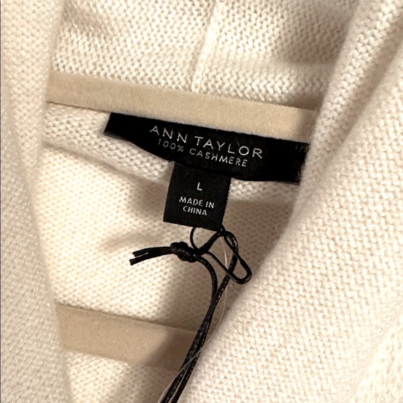 Ann Taylor Cashmere Shawl Collar Wrap Sweater 825543 - Picture 2 of 8